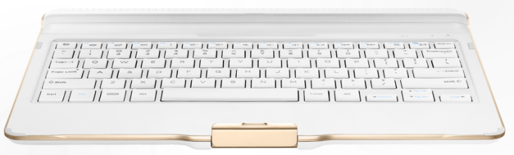 Чохол-клавіатура для Samsung Galaxy Tab S 10.5 EJ-CT800RAEGRU - White: фото 14 з 19