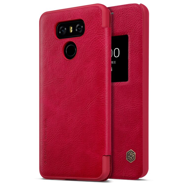 Чохол-книжка NILLKIN Qin Series для LG G6 - Red: фото 1 з 19