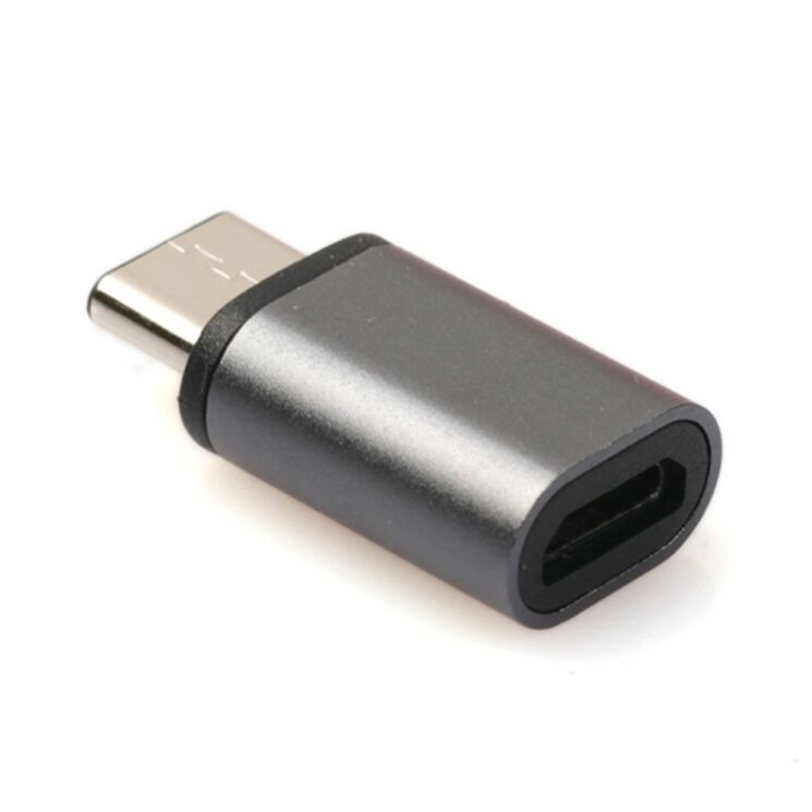 Адаптер microUSB to Type-C (USB 3.1) - Grey: фото 1 из 2