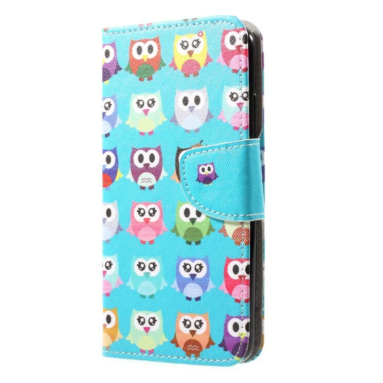 Чохол-книжка Deexe Color Wallet для Huawei Y7 - Owl's Family: фото 3 з 6