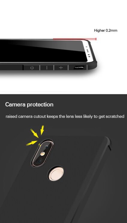 Защитный чехол UniCase Classic Protect для Xiaomi Redmi Note 5 / Note 5 Pro - Black: фото 6 из 6