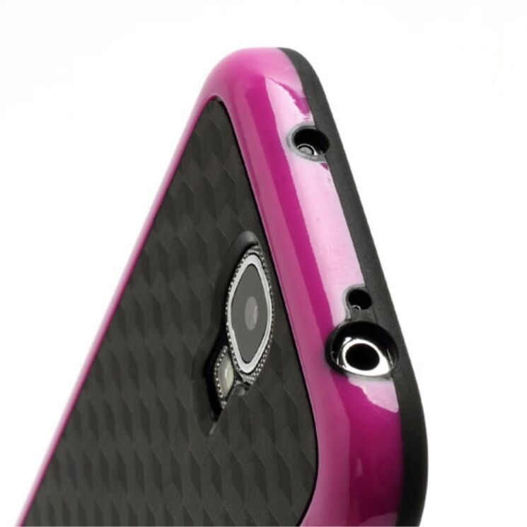 Силиконовая накладка Deexe Cube Pattern для Samsung Galaxy S4 (i9500) - Pink: фото 6 из 7