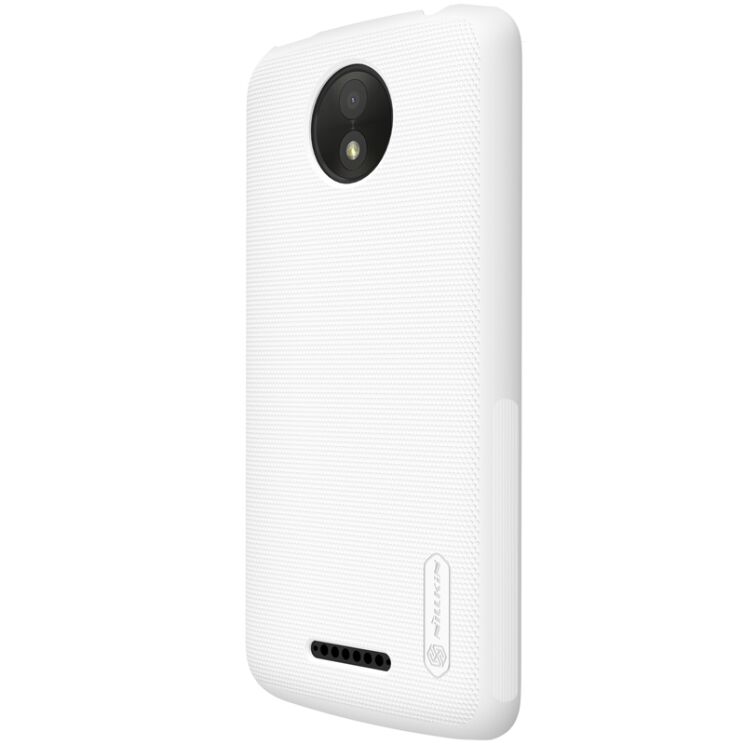 Пластиковый чехол NILLKIN Frosted Shield для Motorola Moto C Plus - White: фото 4 из 21