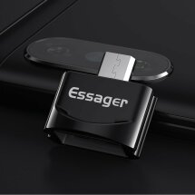 Адаптер ESSAGER UC100 MicroUSB to USB - Black: фото 1 з 9