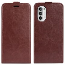 Чохол Deexe Flip Case для Motorola Moto G52 / G82 - Brown: фото 1 з 6