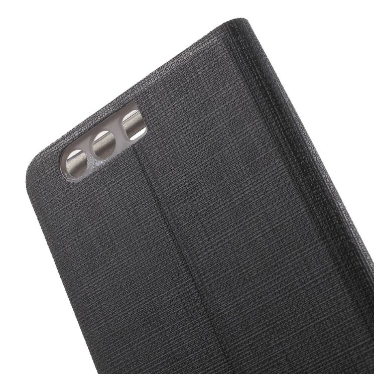 Чохол-книжка Deexe Lines Texture для Huawei P10 Plus - Black: фото 5 з 8