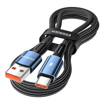 Кабель ESSAGER 120W Data Cable USB to Type-C (6A, 1m) - Blue: фото 1 з 13