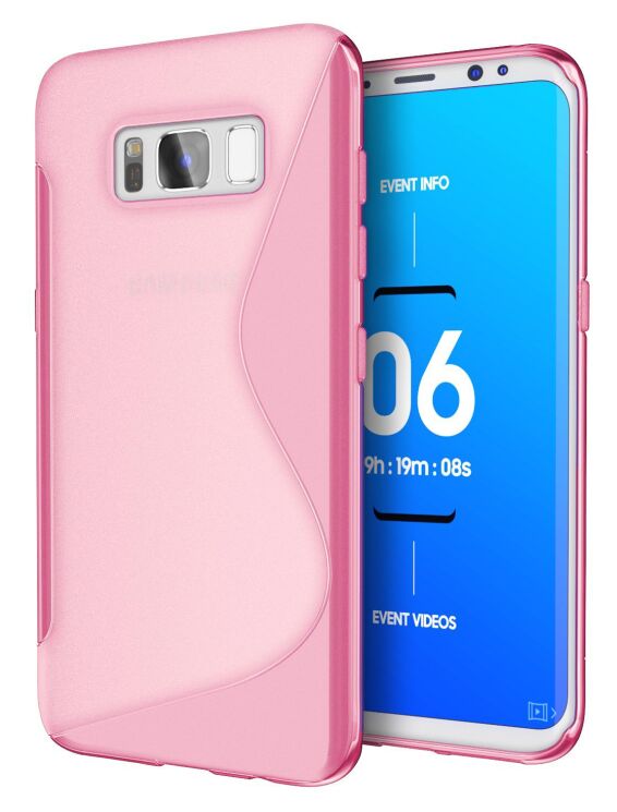 Силиконовый (TPU) чехол Deexe S Line для Samsung Galaxy S8 (G950) - Magenta: фото 1 из 1