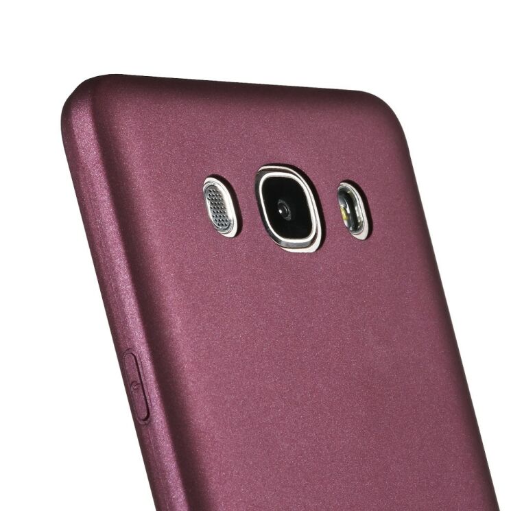 Силиконовый (TPU) чехол X-LEVEL Matte для Samsung Galaxy J7 2016 (J710) - Wine Red: фото 5 из 6