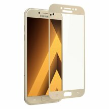 Защитное стекло Deexe 5D Full Glue для Samsung Galaxy J3 2017 (J330) - Gold: фото 1 из 1