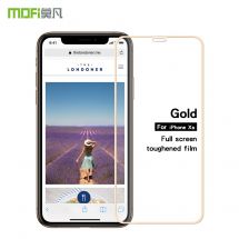 Захисне скло MOFI 9H Full Cover Glass для Apple iPhone X / iPhone XS - Gold: фото 1 з 8