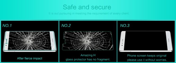Защитное стекло NILLKIN Amazing H для Huawei P9 Plus: фото 9 из 13