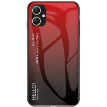 Захисний чохол Deexe Gradient Color для Samsung Galaxy A05 (A055) - Black / Red: фото 1 з 8