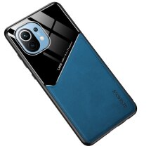 Захисний чохол Deexe Magnetic Leather Cover для Xiaomi Mi 11 - Blue: фото 1 з 14