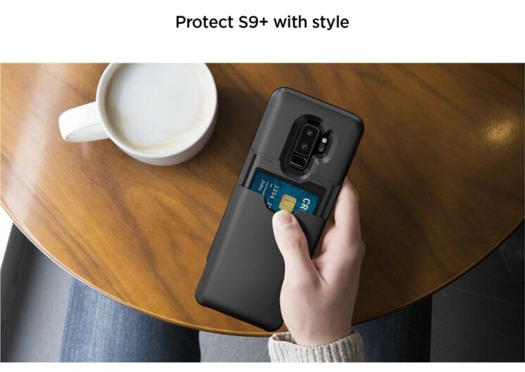 Захисний чохол Spigen SGP Slim Armor CS для Samsung Galaxy S9+ (G965) - Black: фото 15 з 18