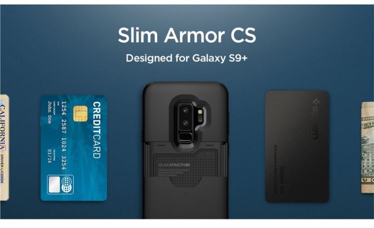 Захисний чохол Spigen SGP Slim Armor CS для Samsung Galaxy S9+ (G965) - Black: фото 13 з 18