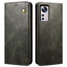 Защитный чехол UniCase Leather Wallet для Xiaomi 12 / 12X - Green: фото 1 из 11