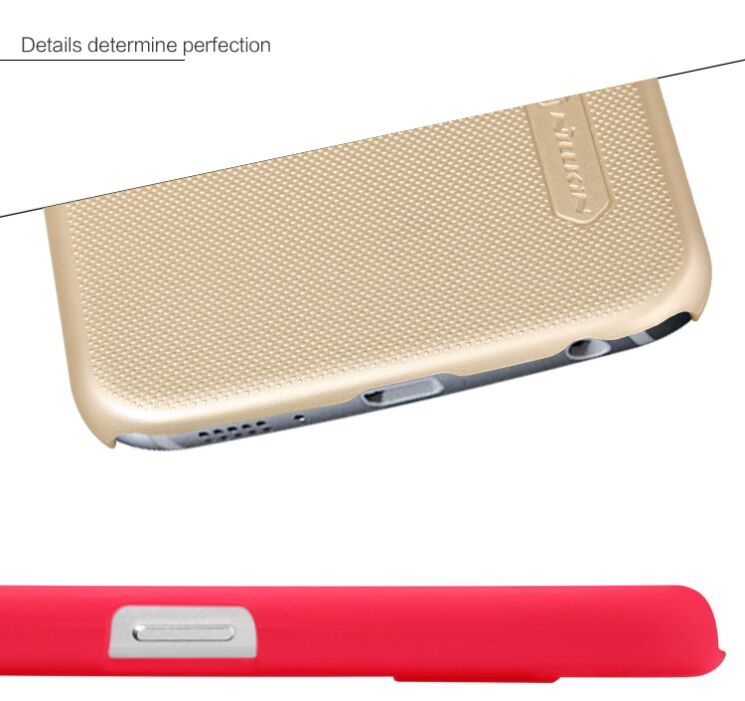 Пластиковая накладка NILLKIN Frosted Shield для Samsung Galaxy S6 (G920) - Red: фото 17 з 17