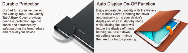 Чохол Book Cover Textile для Samsung Galaxy Tab A 8.0 (T350/351) EF-BT350BSEGWW - Black: фото 10 з 10