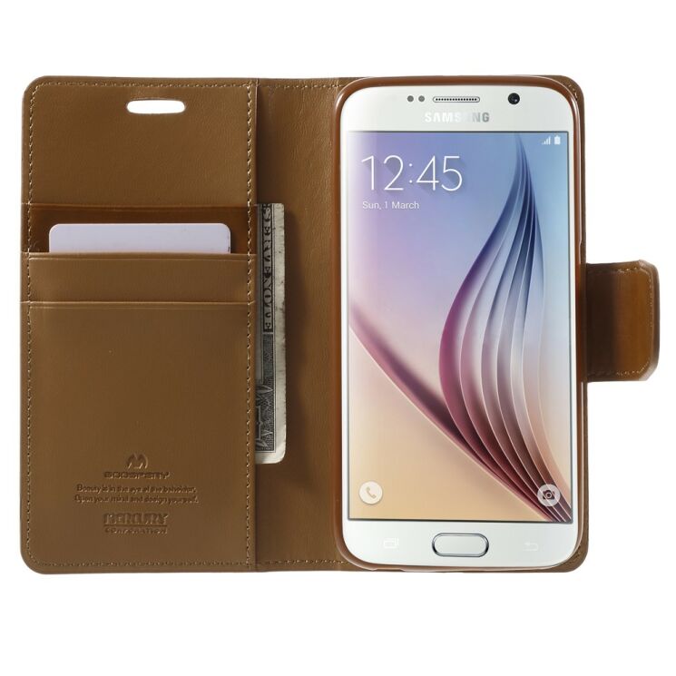 Чехол-книжка MERCURY Sonata Diary для Samsung Galaxy S6 (G920) - Brown: фото 5 из 9