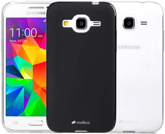 Силиконовая накладка MELKCO Poly Jacket для Samsung Galaxy Core Prime (G360/361) - Black: фото 5 из 5