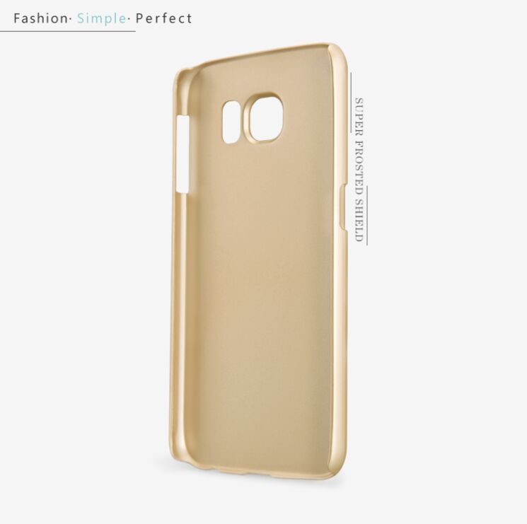 Пластиковая накладка NILLKIN Frosted Shield для Samsung Galaxy S6 (G920) - Gold: фото 11 из 17