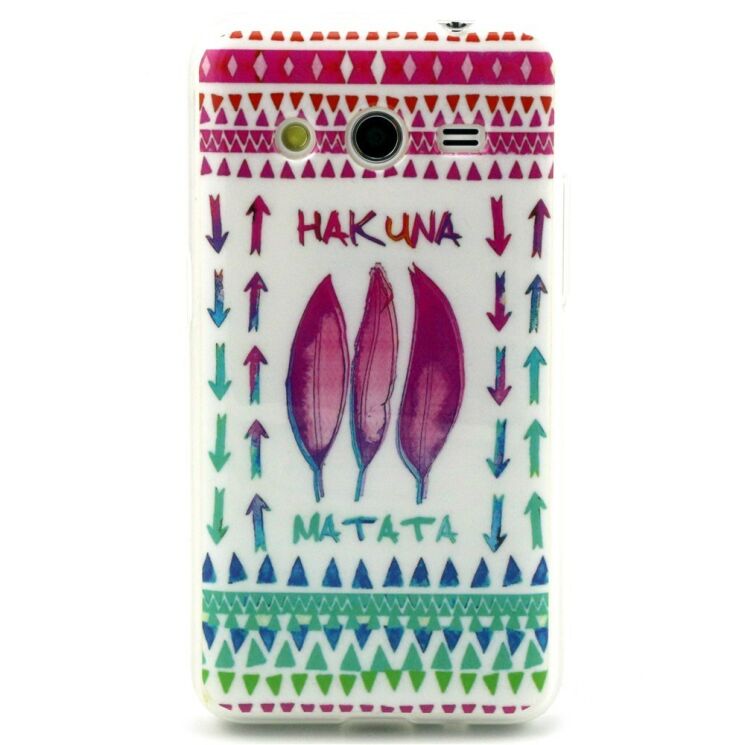 Силиконовая накладка Deexe Tribal Pattern для Samsung Galaxy Core 2 (G355) - Hakuna Matata: фото 1 из 5