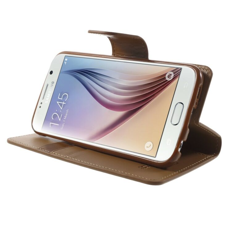 Чехол-книжка MERCURY Sonata Diary для Samsung Galaxy S6 (G920) - Brown: фото 3 из 9
