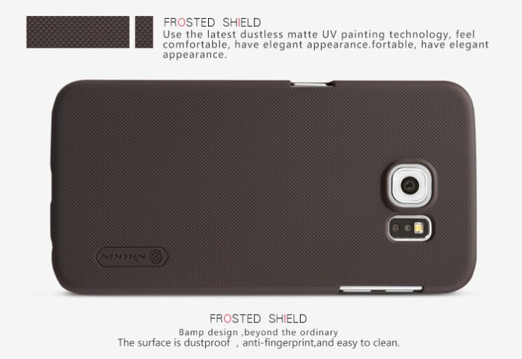 Пластиковая накладка NILLKIN Frosted Shield для Samsung Galaxy S6 (G920) - Black: фото 15 из 17