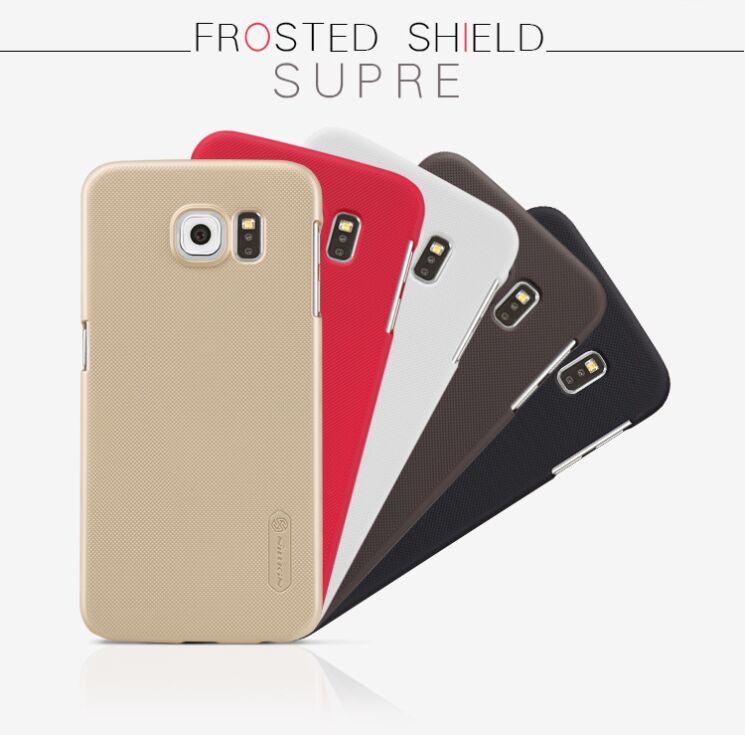 Пластиковая накладка NILLKIN Frosted Shield для Samsung Galaxy S6 (G920) - Gold: фото 7 з 17