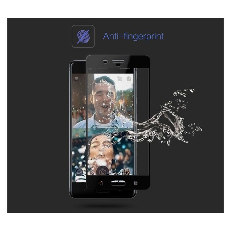 Захисне скло MOCOLO 3D Silk Print для Nokia 8 - Black: фото 7 з 8