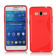 Силиконовая накладка Deexe S Line для Samsung Galaxy Grand Prime (G530/531) - Red: фото 1 з 7