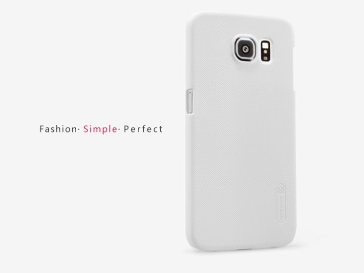 Пластиковая накладка NILLKIN Frosted Shield для Samsung Galaxy S6 (G920) - White: фото 9 з 17