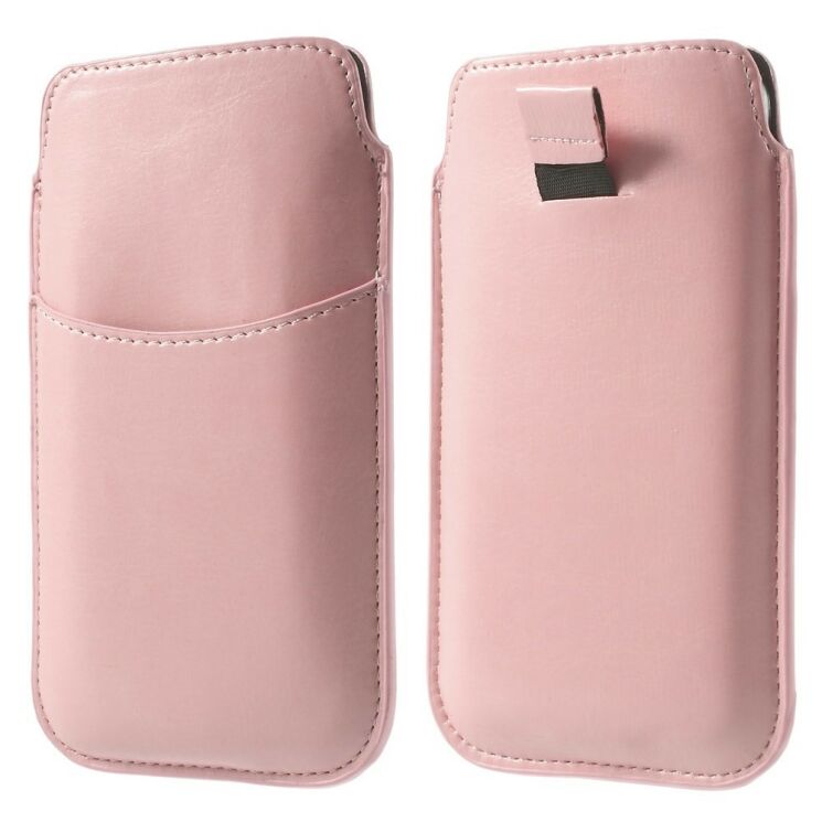 Чохол-карман Deexe Handy Pouch M для смартфонів з діагоналлю екрану до 5.2 дюймів - Pink: фото 1 з 7