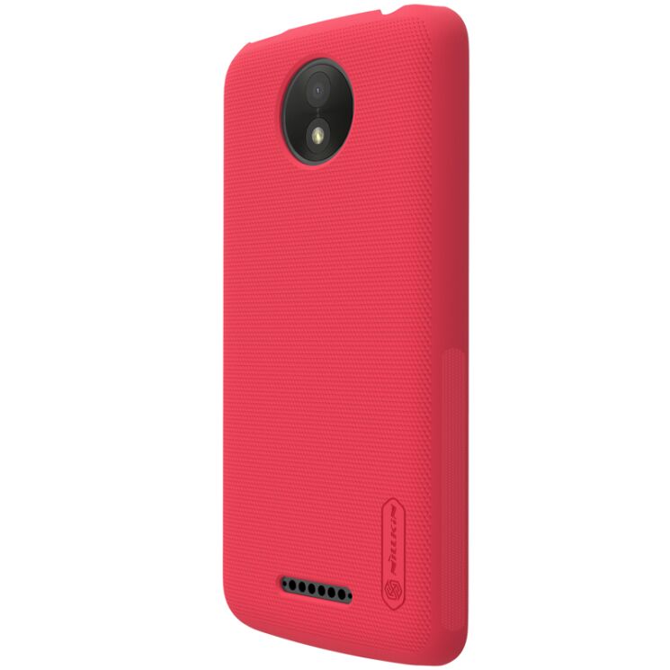 Пластиковый чехол NILLKIN Frosted Shield для Motorola Moto C Plus - Red: фото 4 из 21
