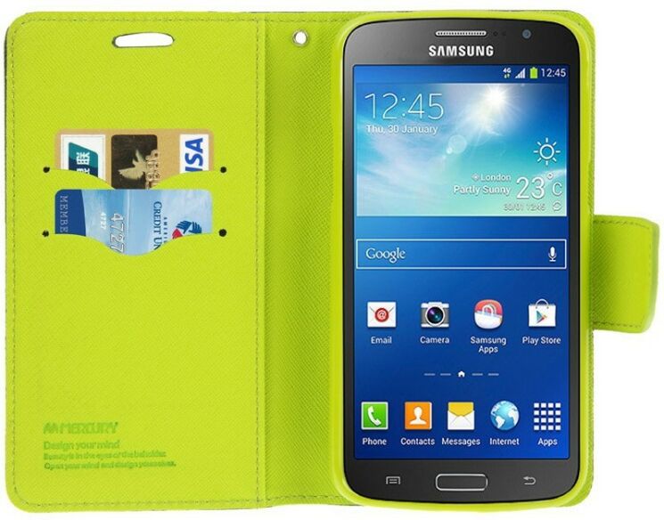 Чохол Mercury Cross Series для Samsung Galaxy Grand 2 (G7102) - Dark Blue: фото 2 з 7