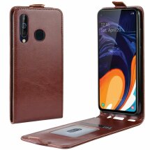 Чехол Deexe Flip Case для Samsung Galaxy A60 (A605) - Brown: фото 1 из 11