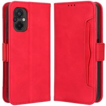 Чехол Deexe Wallet Stand для Xiaomi Poco M5 - Red: фото 1 из 8