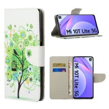 Чехол-книжка Deexe Color Wallet для Xiaomi Mi 10T Lite - Green Tree: фото 1 из 7
