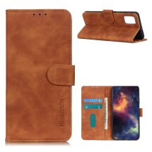 Чехол-книжка KHAZNEH Retro Wallet для Samsung Galaxy A52 (A525) / A52s (A528) - Brown: фото 1 из 10