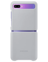 Чохол Leather Cover для Samsung Galaxy Flip (F700) EF-VF700LSEGRU - Silver: фото 1 з 6