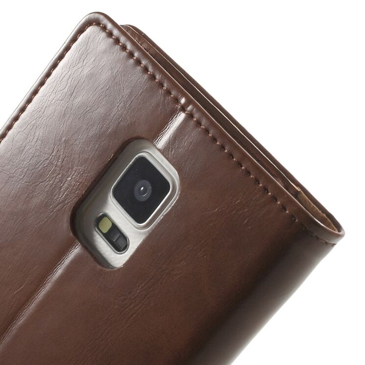 Чехол MERCURY Classic Flip для Samsung Galaxy Note 4 (N910) - Brown: фото 7 из 9