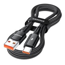 Кабель ESSAGER 120W Data Cable USB to Type-C (6A, 1m) - Black: фото 1 з 13