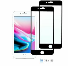 Комплект защитных стекол (2 в 1) 2E Basic Full Glue для Apple iPhone 7 Plus /8 Plus - Black: фото 1 из 7