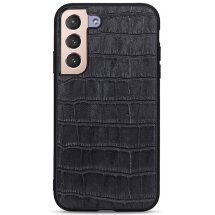 Кожаный чехол UniCase Croco Skin для Samsung Galaxy S22 - Black: фото 1 из 3