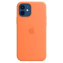 Оригинальный чехол MagSafe Silicone Case для Apple iPhone 12 / iPhone 12 Pro (MHKY3ZE/A) - Kumquat: фото 1 из 6