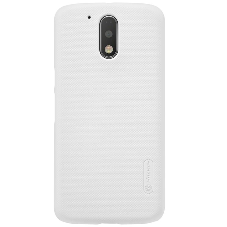Пластиковый чехол NILLKIN Frosted Shield для Motorola Moto G4/G4 Plus - White: фото 2 из 13
