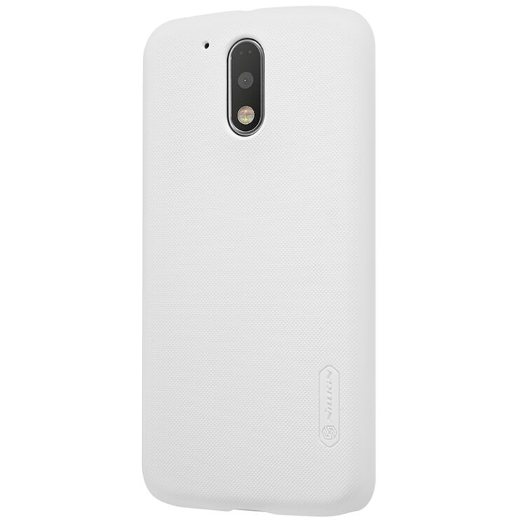 Пластиковый чехол NILLKIN Frosted Shield для Motorola Moto G4/G4 Plus - White: фото 5 из 13