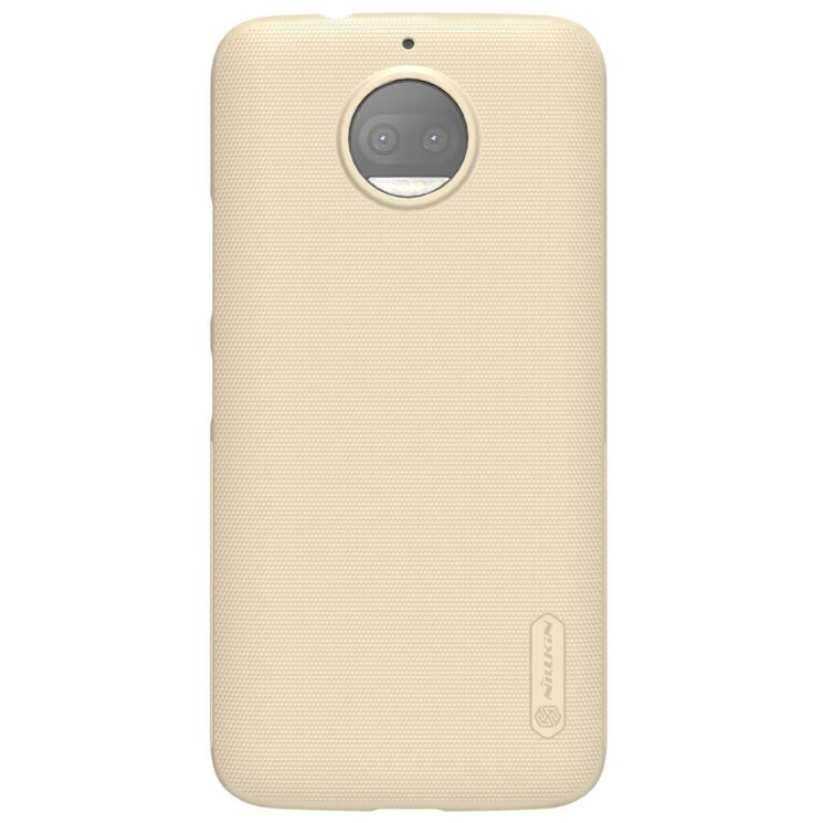 Пластиковий чохол NILLKIN Frosted Shield для Motorola Moto G5s Plus - Gold: фото 5 з 15