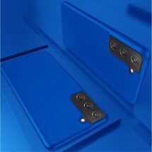 Силіконовий чохол X-LEVEL Matte для Samsung Galaxy S21 (G991) - Blue: фото 1 з 6